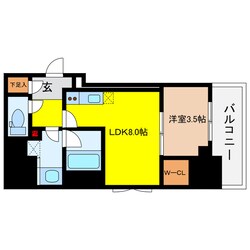 ルフォンプログレ堺筋本町タワーレジデンスの物件間取画像